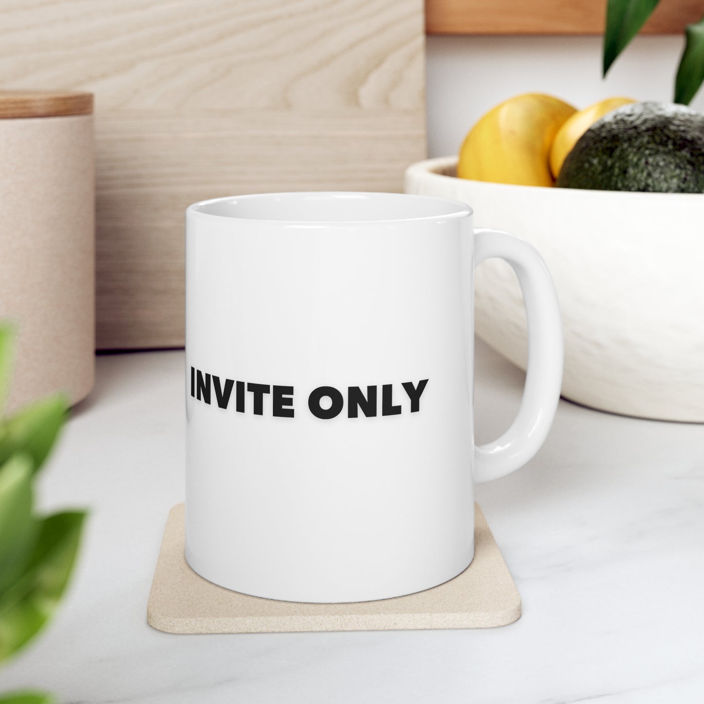 "Invite Only" Limited Edition Ceramic Coffee Mug