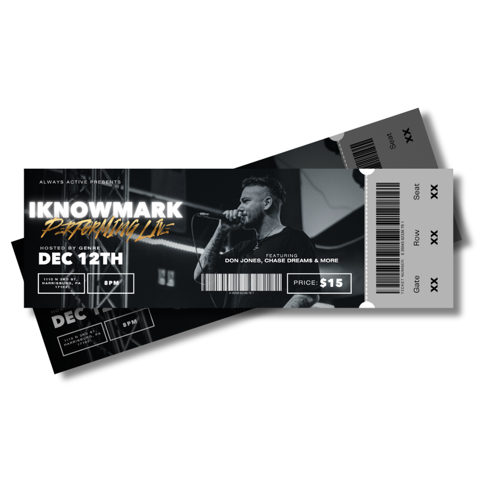 General Admission | IKNOWMARK PERFORMING LIVE