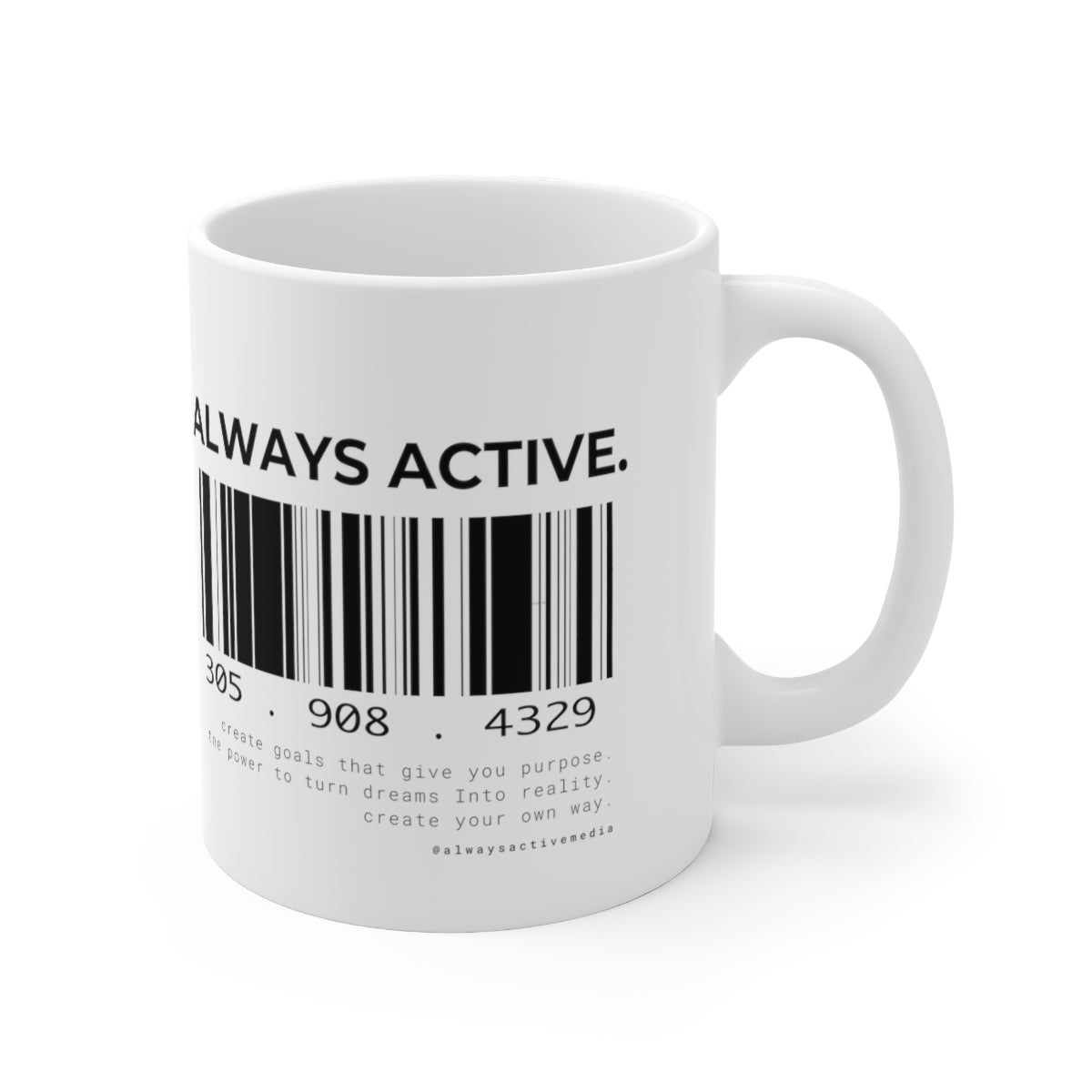 Always Active Barcode Mug 11oz