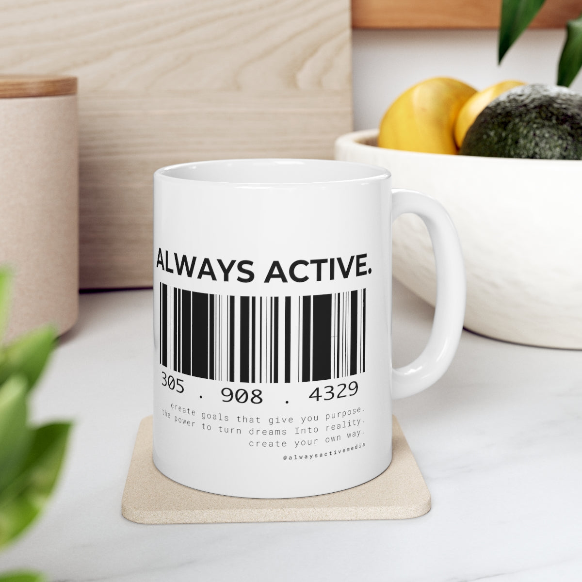 Always Active Barcode Mug 11oz