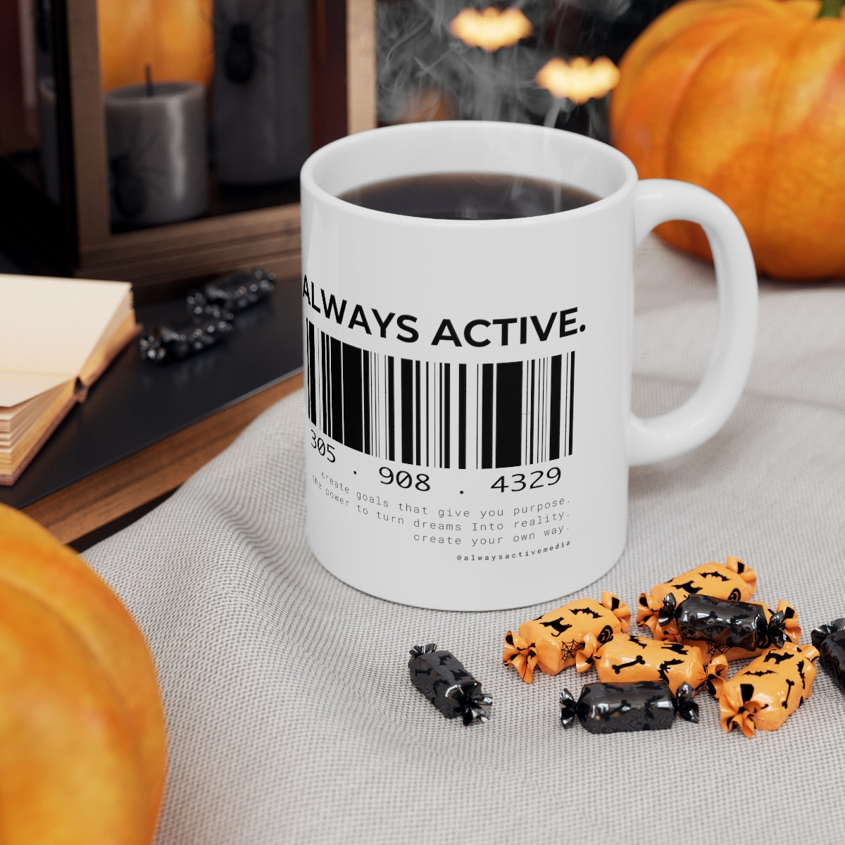 Always Active Barcode Mug 11oz
