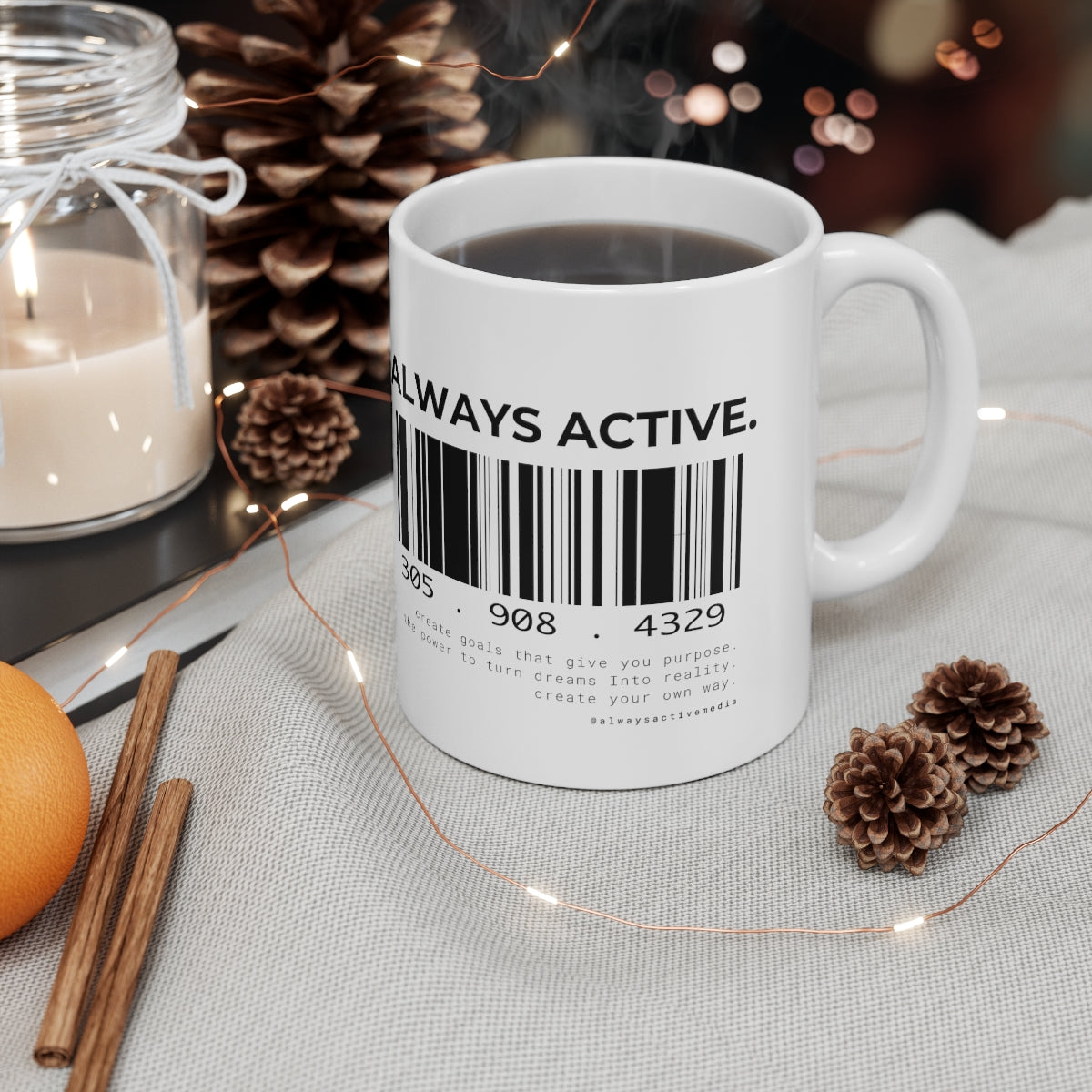 Always Active Barcode Mug 11oz