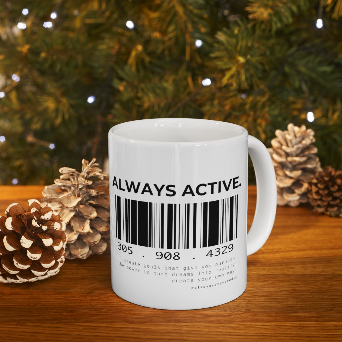 Always Active Barcode Mug 11oz