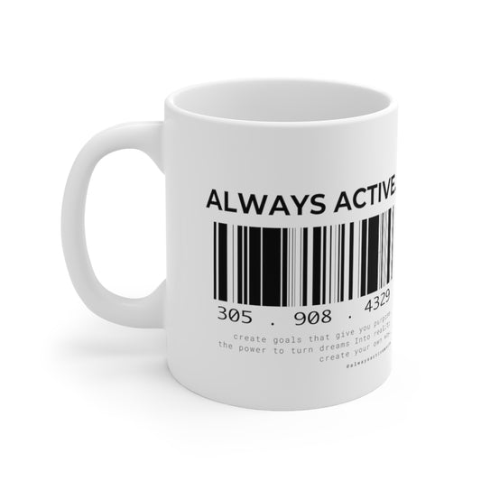 Always Active Barcode Mug 11oz