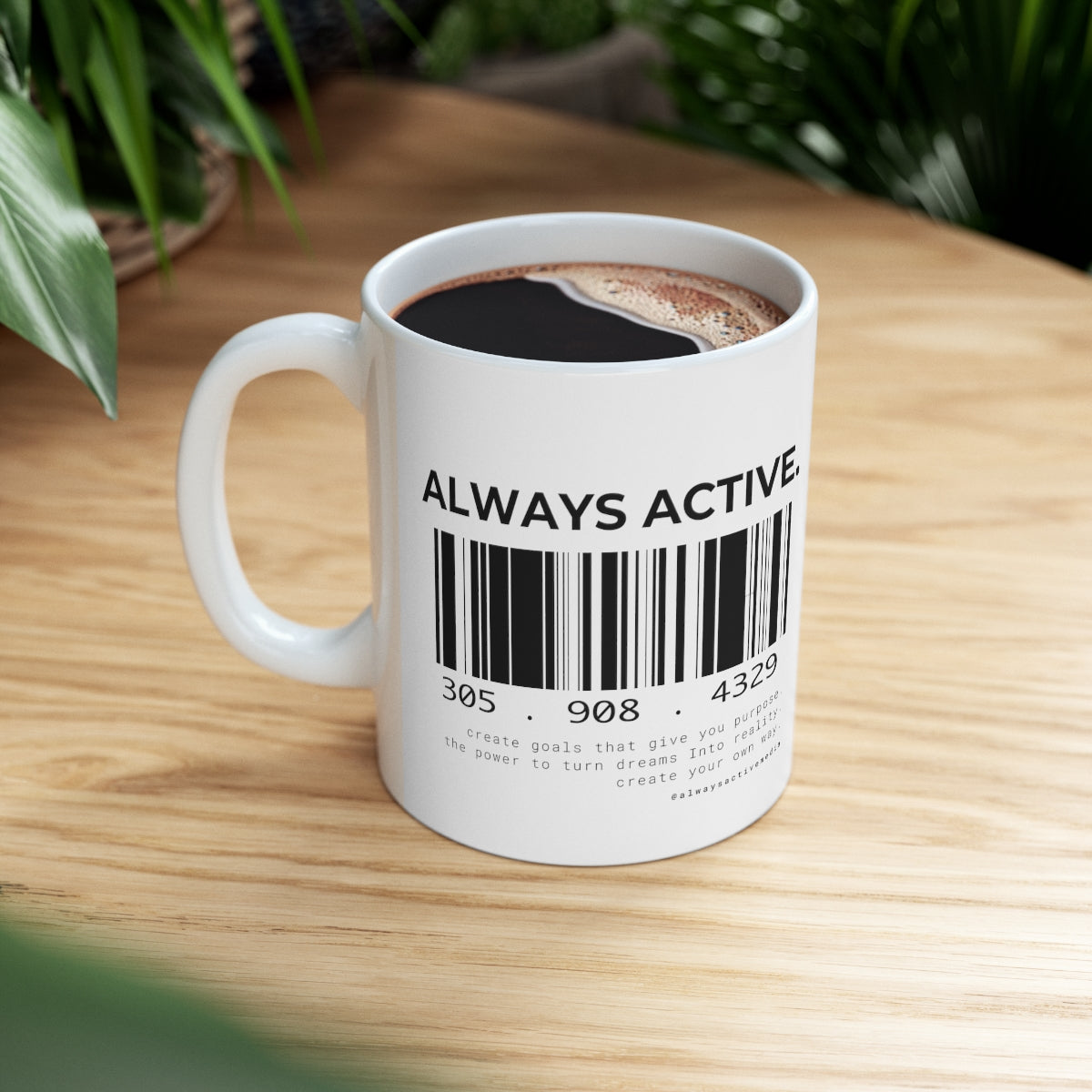 Always Active Barcode Mug 11oz